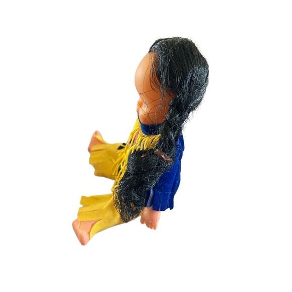 Vintage Native American Baby Girl Doll Indigenous Collectible Nostalgia Tribal - Picture 3 of 5